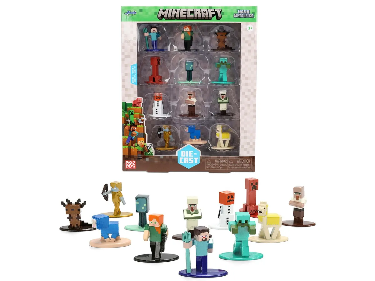 Jada Jada Minecraft Nano Metalfigs 12 Figure Set 1.25-1.75 inch — product photo