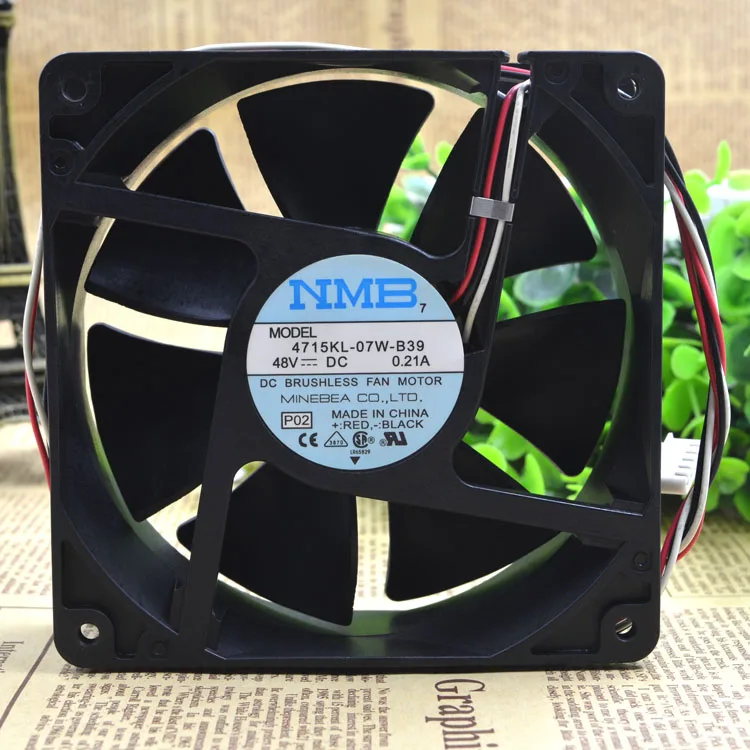 Fans Fans 4715KL-07W-B39 48V 0.21A 2950RPM 108CFM case fan — product photo