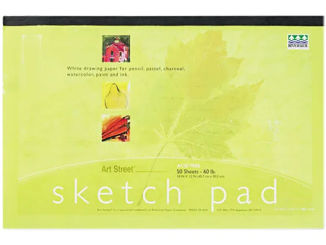 Pacon Pacon 4747 Sketch Pad 18 x 12 White 50 Sheets — product photo
