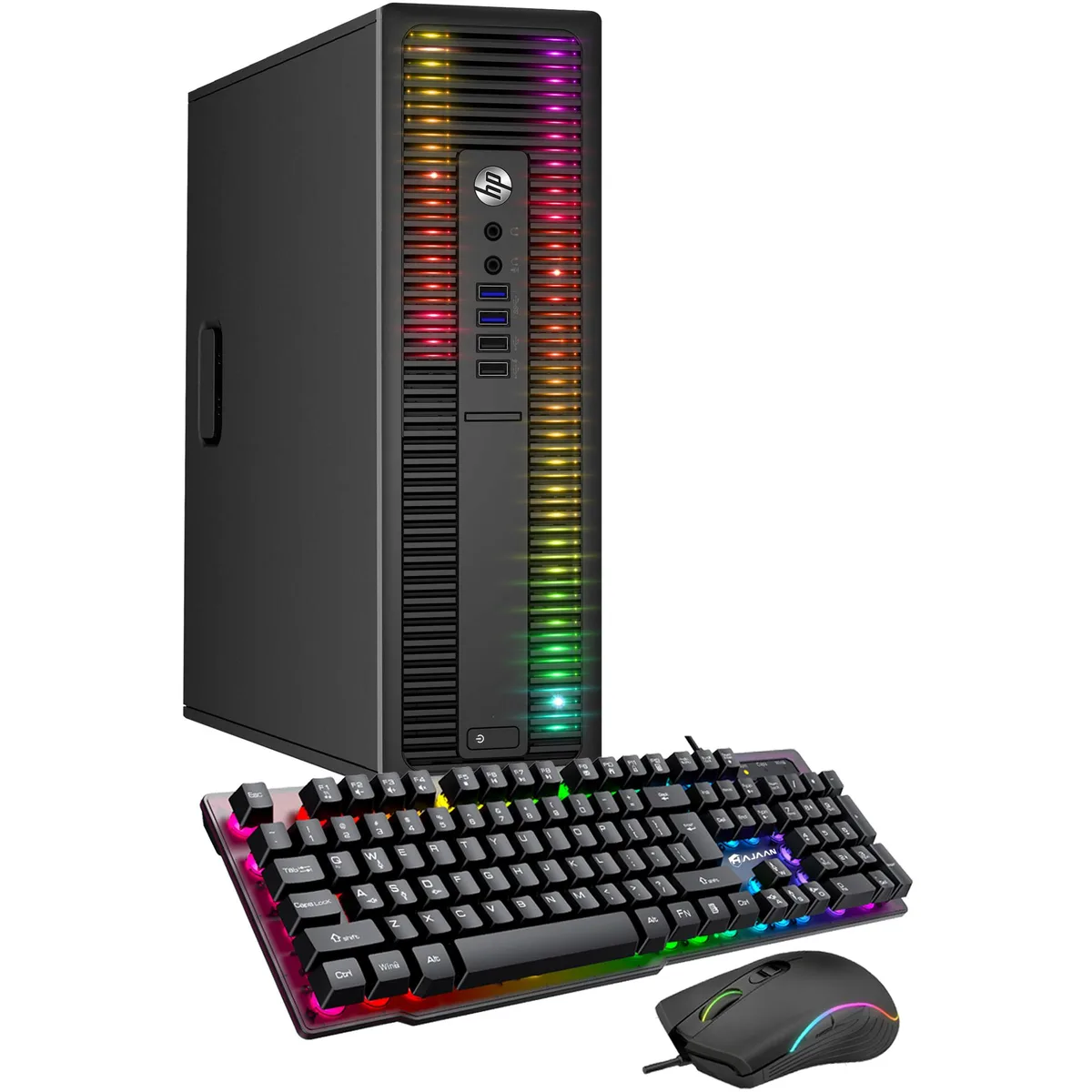 HP HP ProDesk 600G2/800G2 i5-6500 3.2GHz 8GB DDR4 256GB SSD Win 10 Pro WiFi RGB Keyboard Mouse — product photo