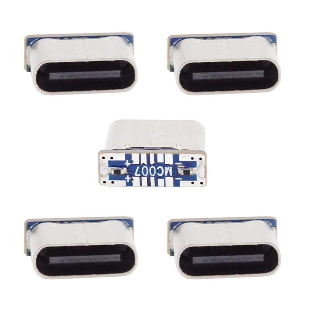 LORDWORLD LORDWORLD USB Type-C Female Socket 5pcs DIY Solder Replacement for Micro-USB 5Pin — product photo