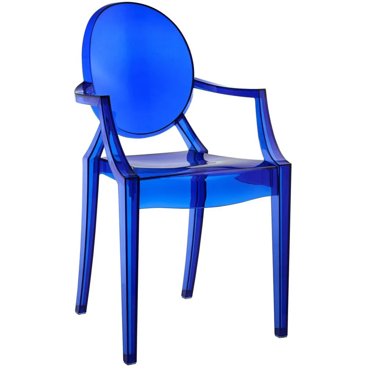 LexMod LexMod Casper Dining Armchair Blue EEI-121-BLU — product photo
