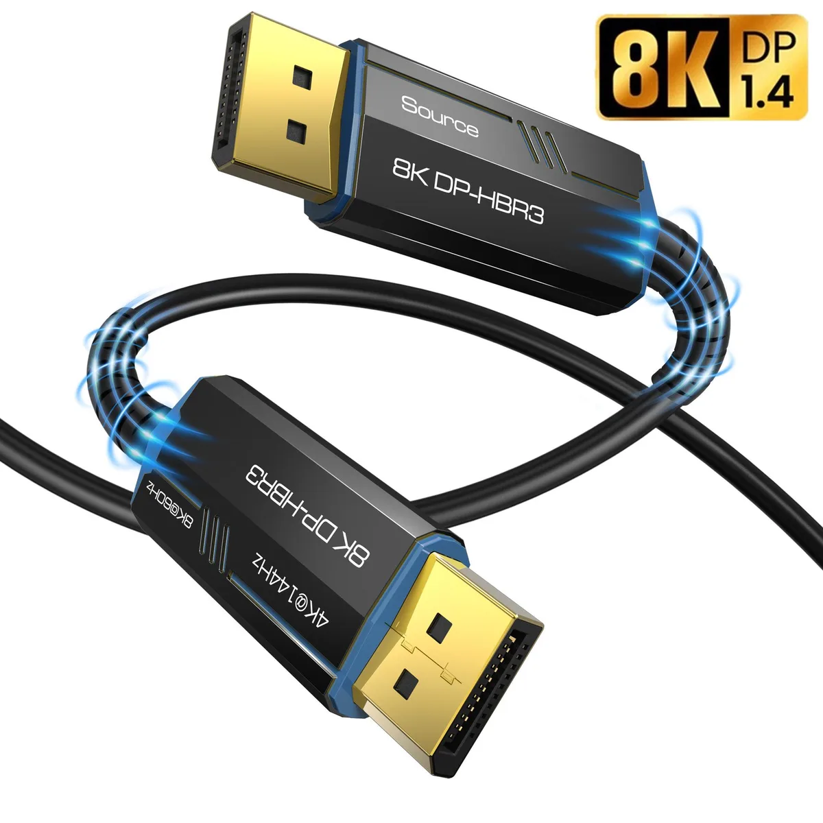 Jansicotek Jansicotek TJ-A077 DisplayPort 1.4 fibre optic cable 33 ft — product photo