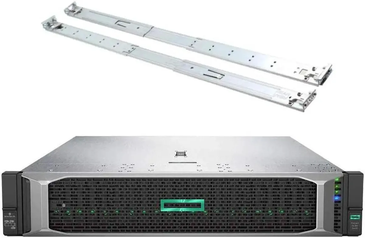 HPE HPE ProLiant DL380 Gen10 2U Rack Server Bundle Dual Xeon 6148 2.40 GHz 512GB 61.44TB Rail Kit — product photo