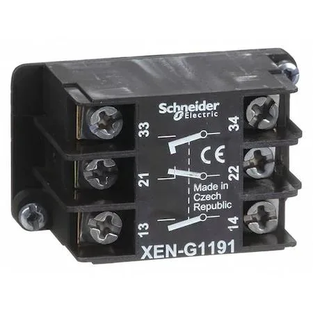 SQUARE D SQUARE D XENG1191 22 mm 10A 600V 2NO/1NC EarlyClose — product photo