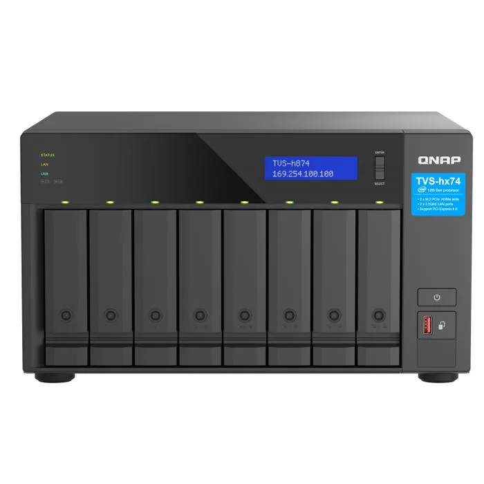Qnap Qnap TVS-h874-i5-32G 8-Bay 2.5GbE NAS 32GB DDR4 — product photo