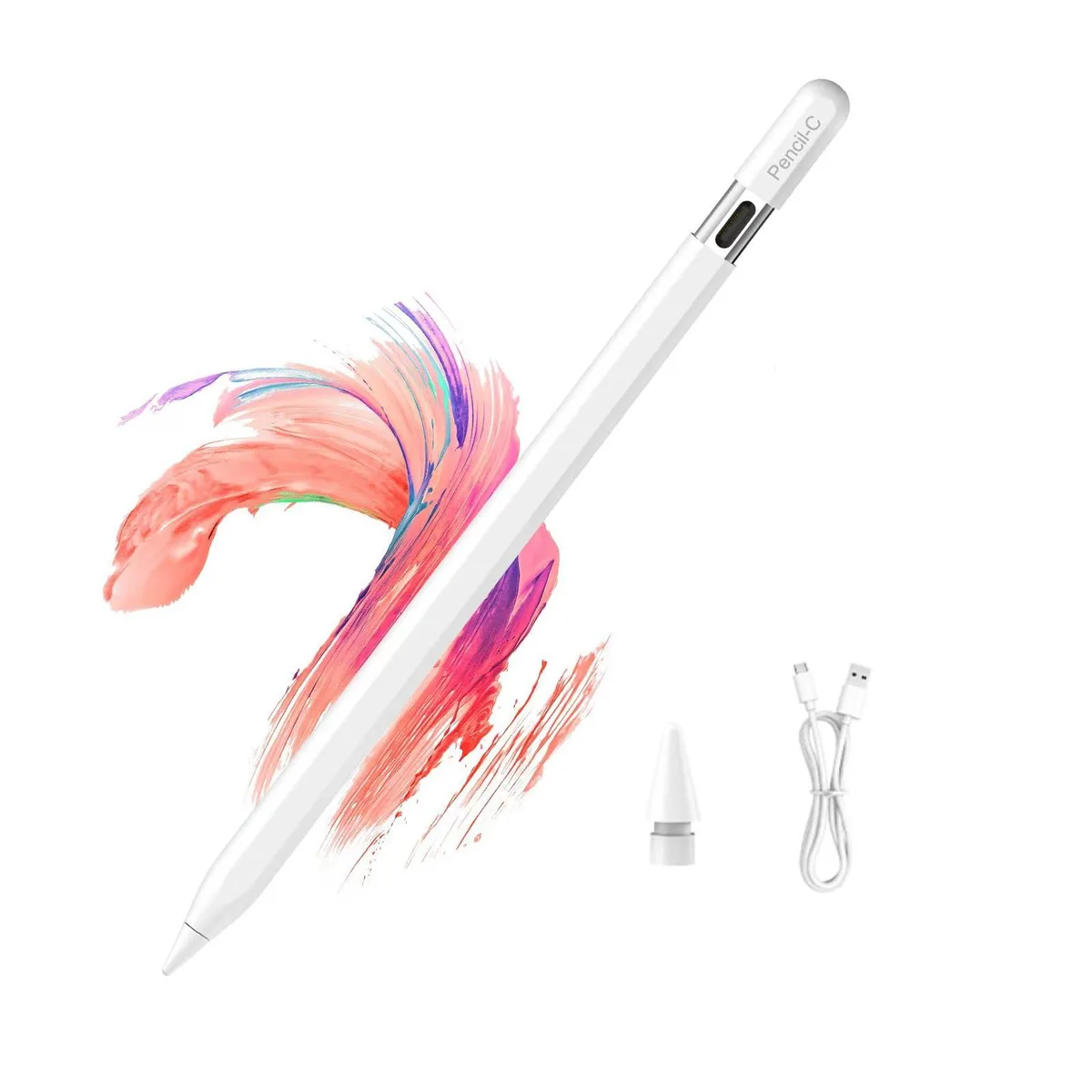  abasuto Stylus Pen for iPad 2018-2025, Black, 1.5mm tip — product photo