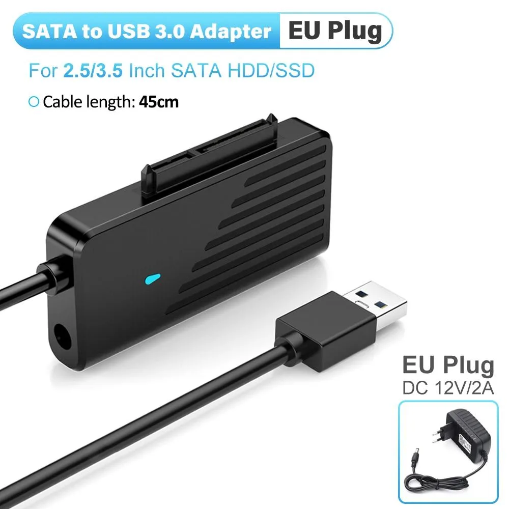YINGHUA YINGHUA SATA to USB 3.0 Adapter for M.2 NGFF SSD and 2.5/3.5" SATA Drives (EU Plug) — product photo