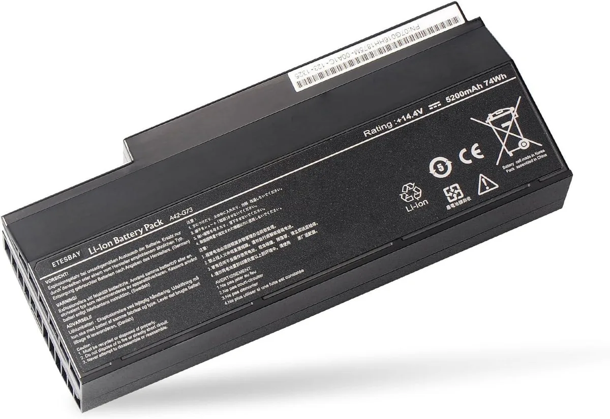 PISKEKAT PISKEKAT A42-G73 laptop battery 14.4V 74WH 5200mAh — product photo