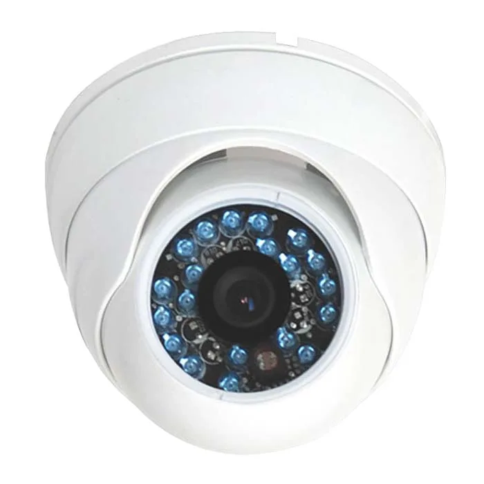 VideoSecu VideoSecu VD21W analog camera white 1/3 inch CCD 3.6mm 480TVL 20 IR LEDs — product photo