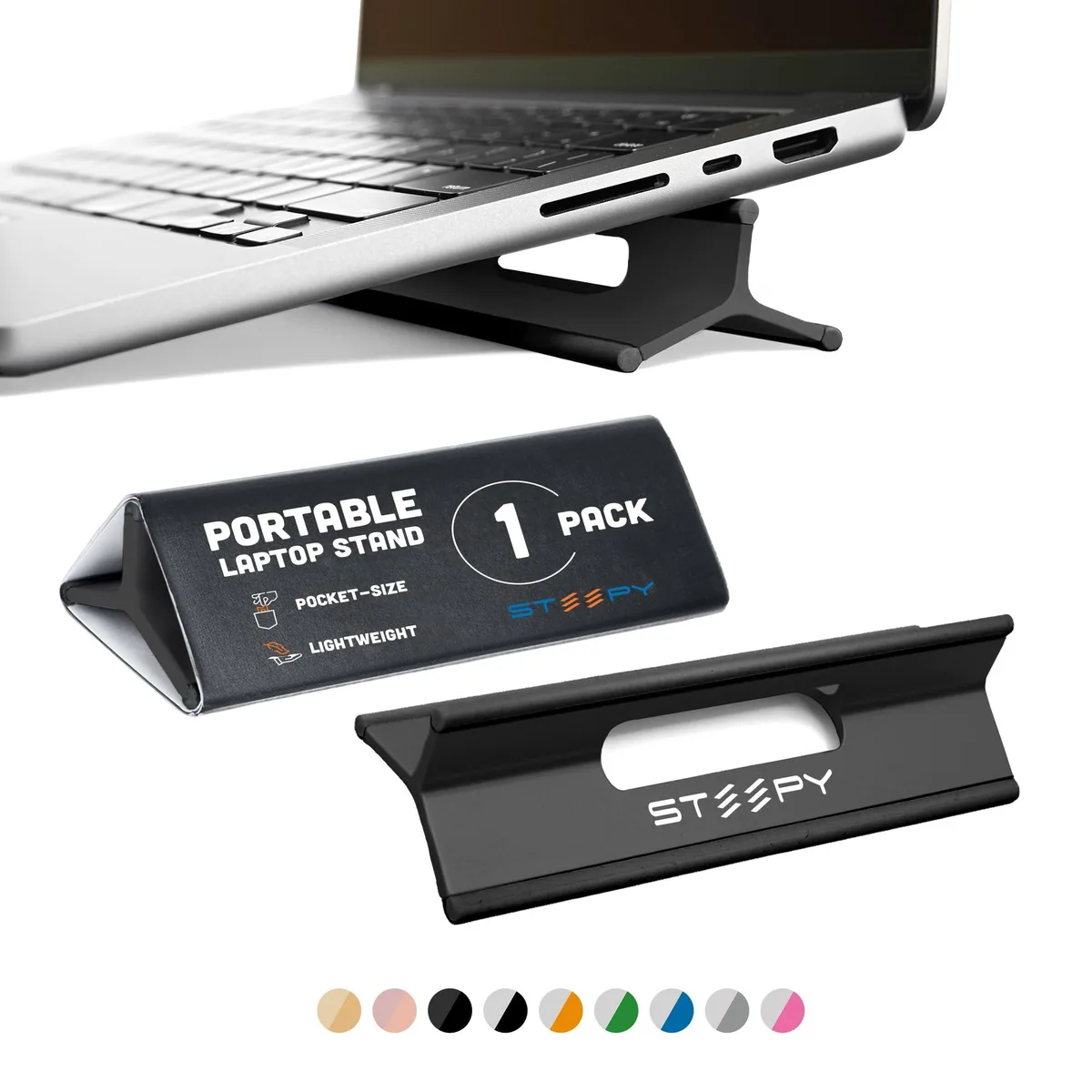  Steepy Classic Laptop Stand Midnight 13-17 Inch — product photo