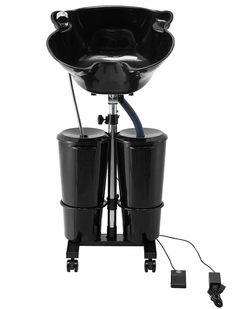 VEVOR VEVOR Portable Shampoo Bowl with Electric Pump, Black — product photo