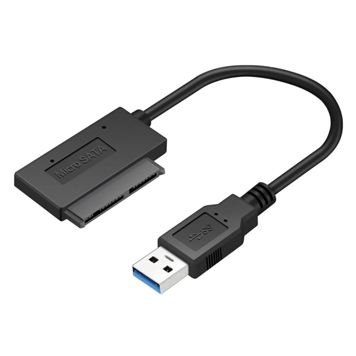 Vszerda Vszerda USB 3.0 Type-A to Micro SATA 7+9 16Pin 1.8" SSD Adapter Cable 90° Angled 10cm — product photo