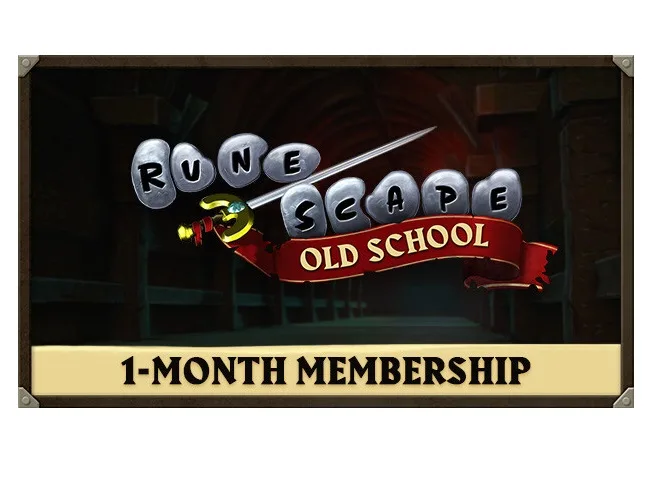 Jagex Ltd. Jagex Ltd. 76673 Old School RuneScape 1-Month Membership downloadable game — product photo