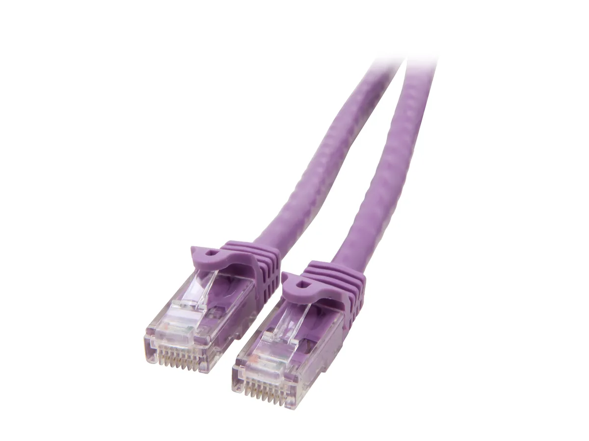 STARTECH STARTECH N6PATCH10PL 10 ft Cat6 network ethernet cable Purple 24 AWG 250 MHz 100W PoE — photo du produit