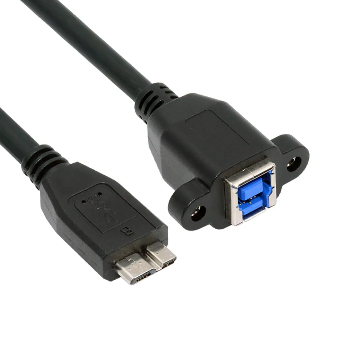 Fervit Fervit USB 3.0 Type-B Female to USB 3.0 Micro-B Male Cable Extension 30cm — product photo