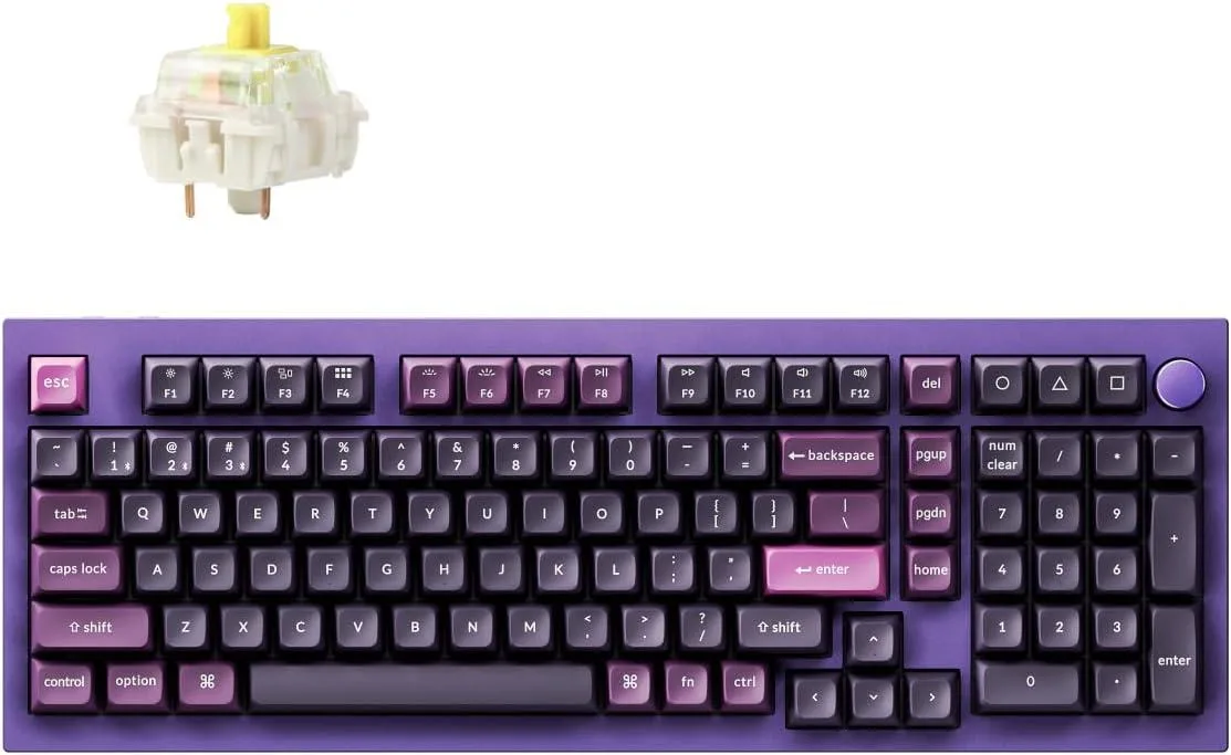 TUKO TUKO 96% QMK/VIA Wireless Gaming Keyboard Bluetooth 5.1 Purple — product photo