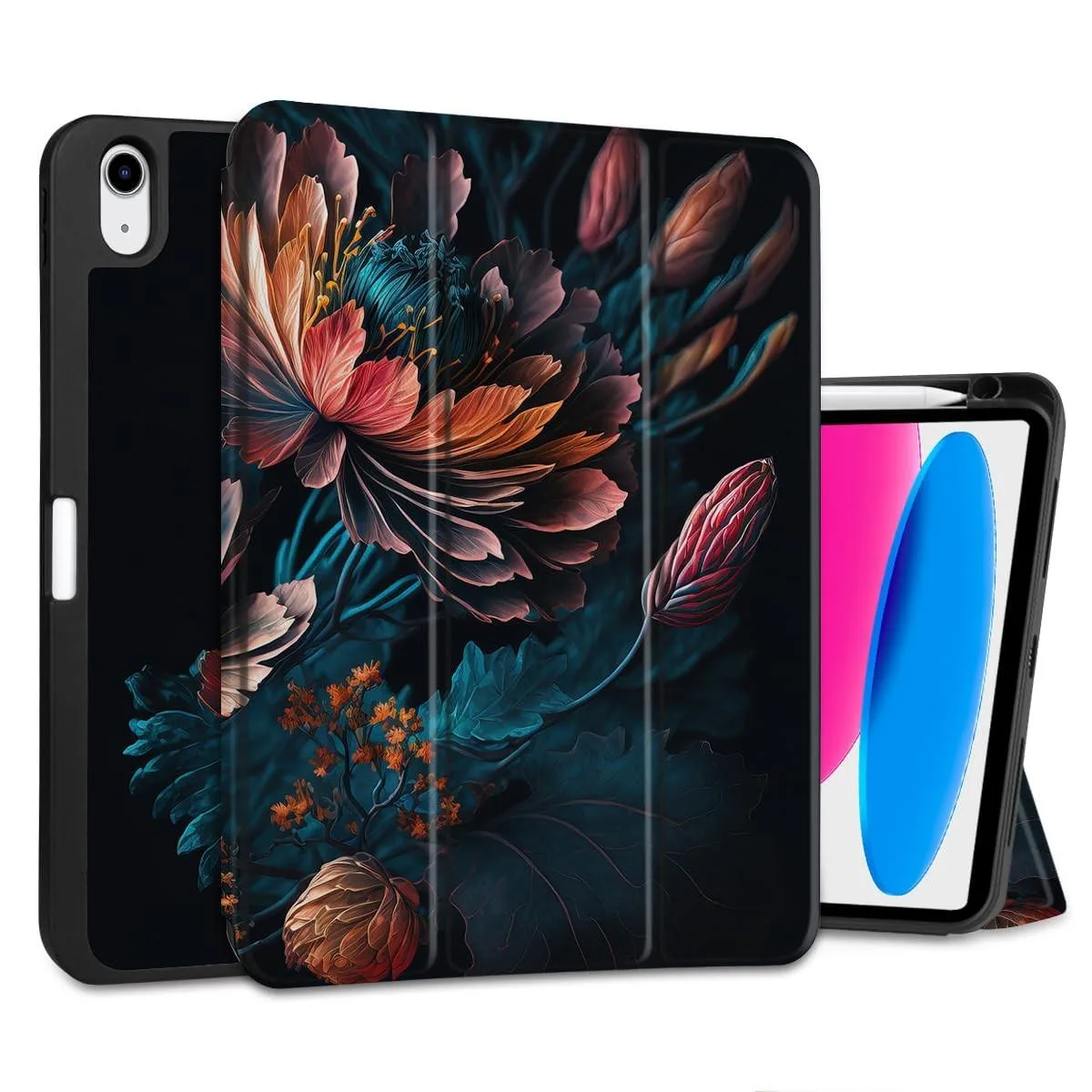 BoYata BoYata 2 in 1 accessory for iPad 11 inch 2025 / 10.9 inch 2022 Bunch Flowers — product photo