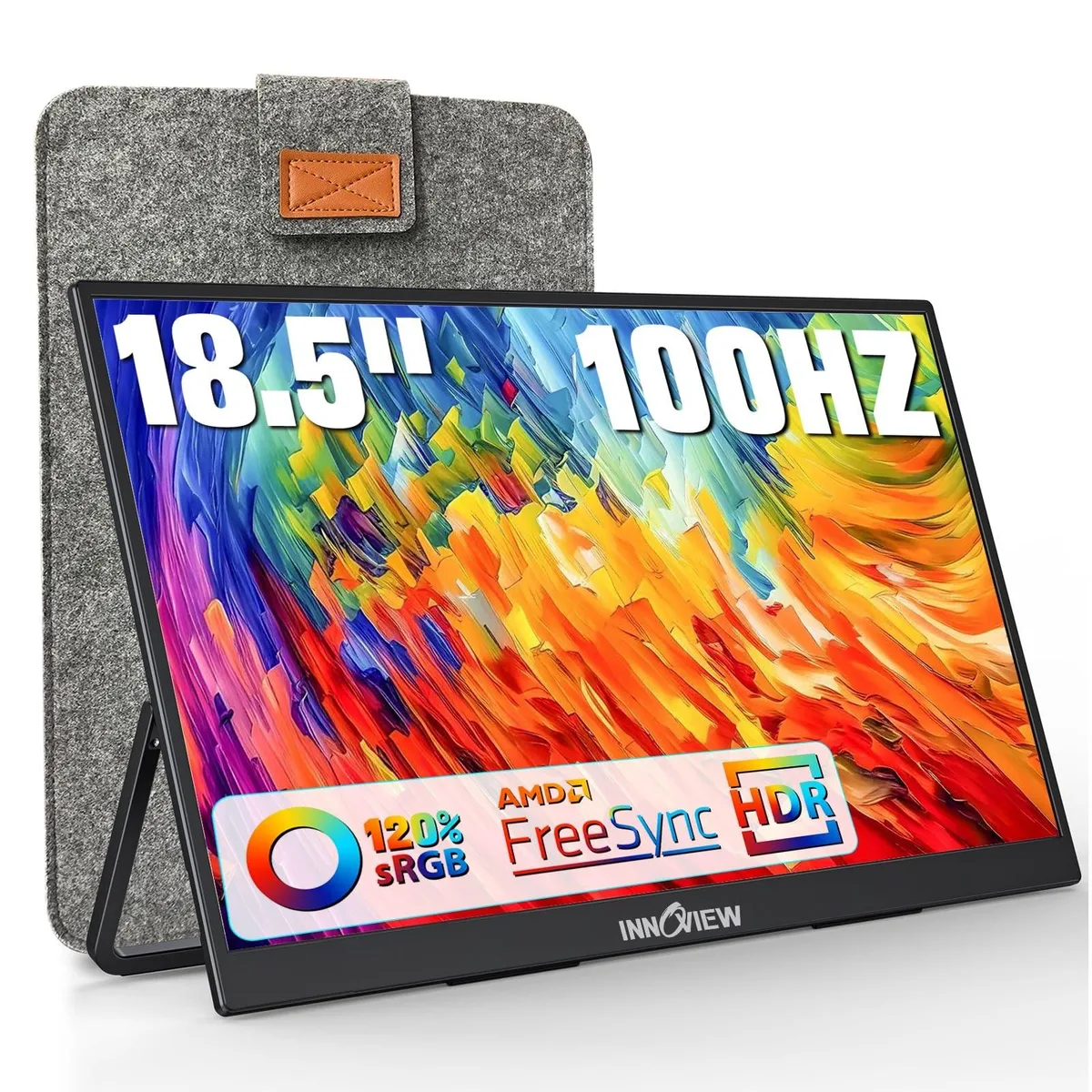 Innoview Innoview 18.5 inch 100HZ 120% sRGB 1080P FHD IPS Portable Monitor 2 in 1 accessory — product photo