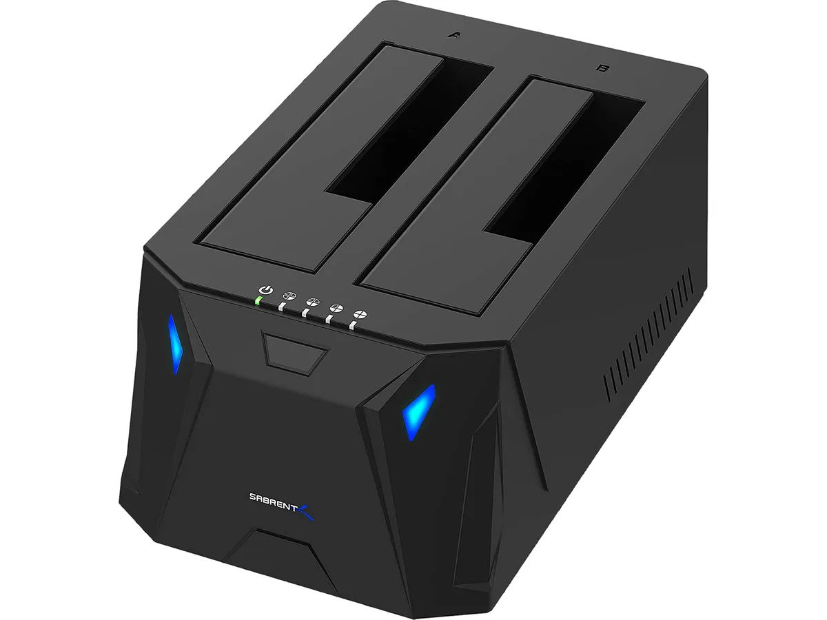 Sabrent Sabrent EC-HD2B dual-bay USB 3.0 SATA dock for 2.5 &amp; 3.5in drives — product photo