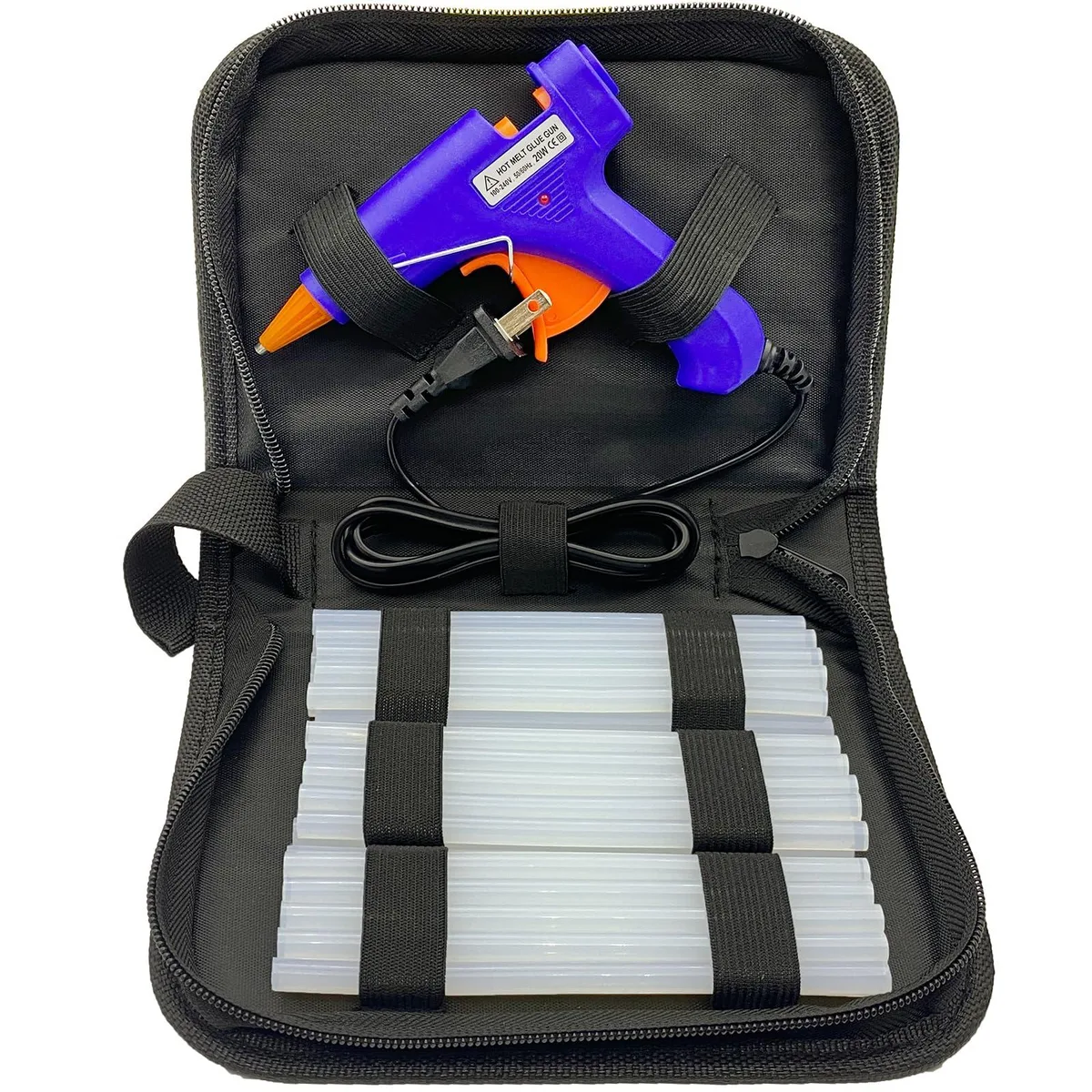  Liumai SY01 Mini Hot Melt Glue Gun Kit 30 Sticks Case — product photo