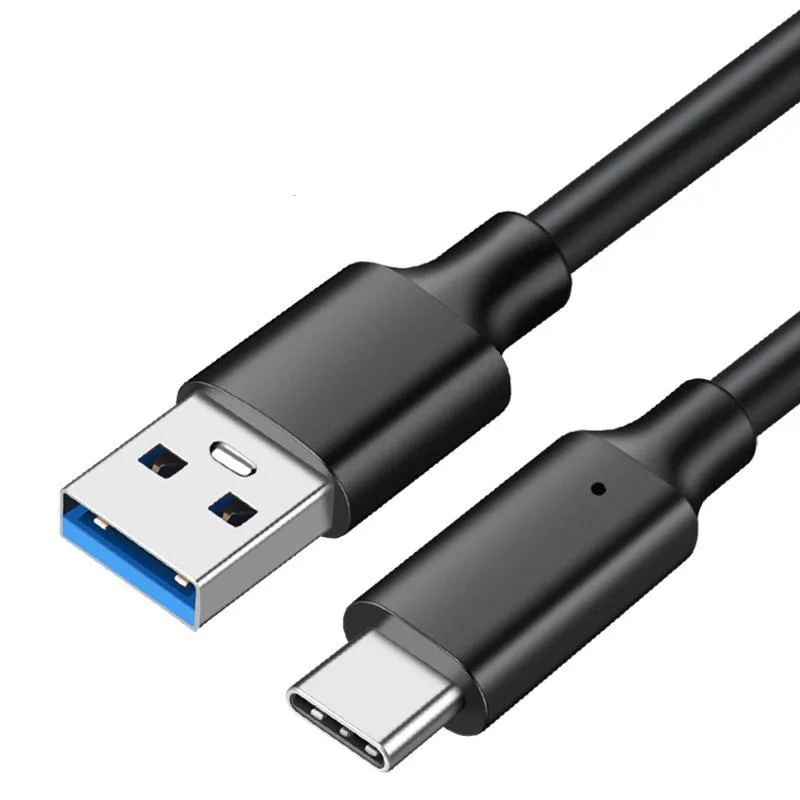 LUOM LUOM PQ108 USB 3.2 A to C cable 10Gbps 60W 6.6ft black 2pack — product photo