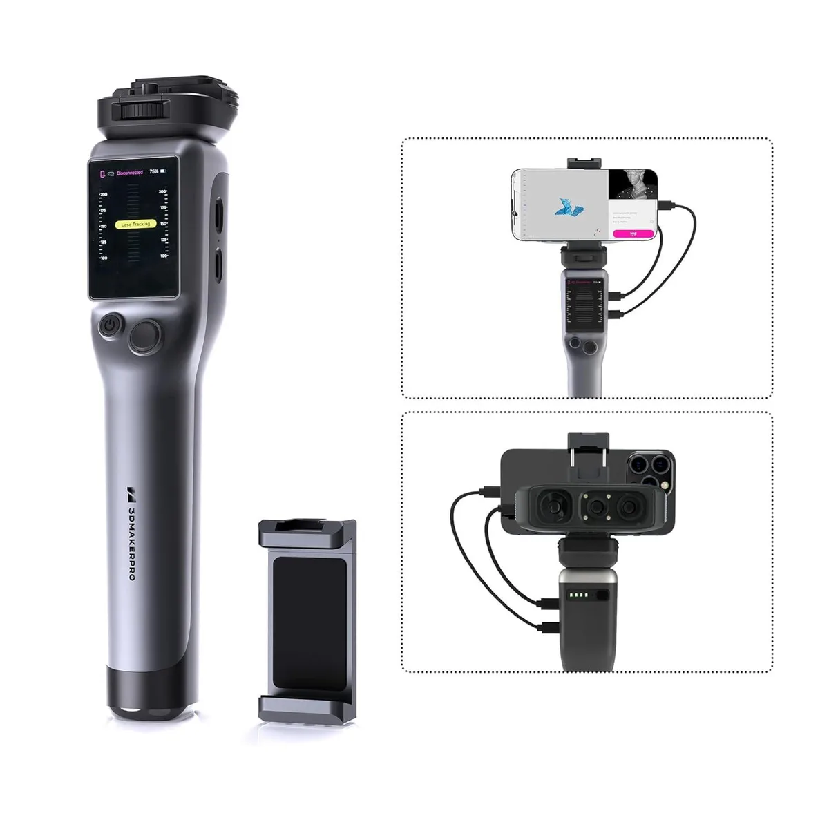 3DMakerPro 3DMakerPro Portable Smart Grip for Moose Series 3D Scanner — product photo