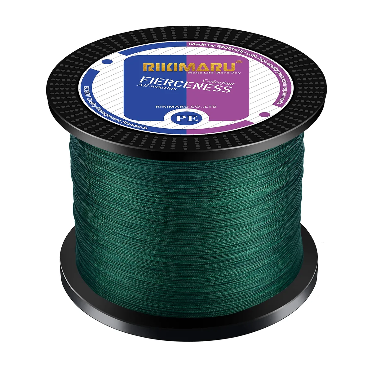  RIKIMARU FIERCENESS Braided Fishing Line Green 327Yds 20LB — product photo