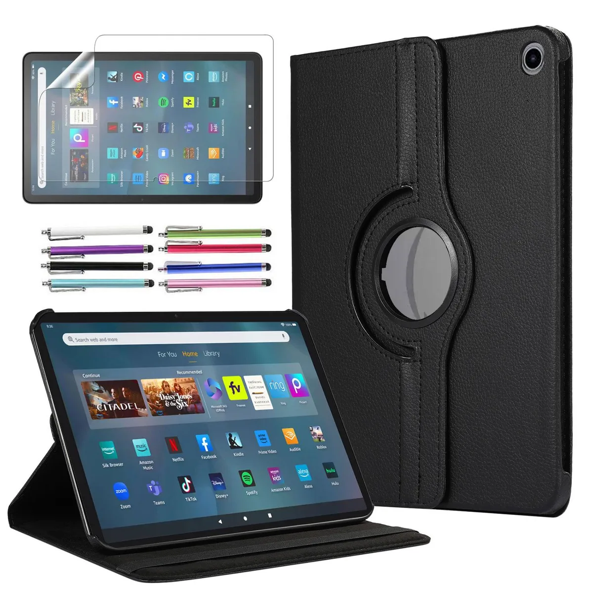 anicestore anicestore 11" Fire Max 11 (2023) Case 360° Rotating Stand Black — product photo