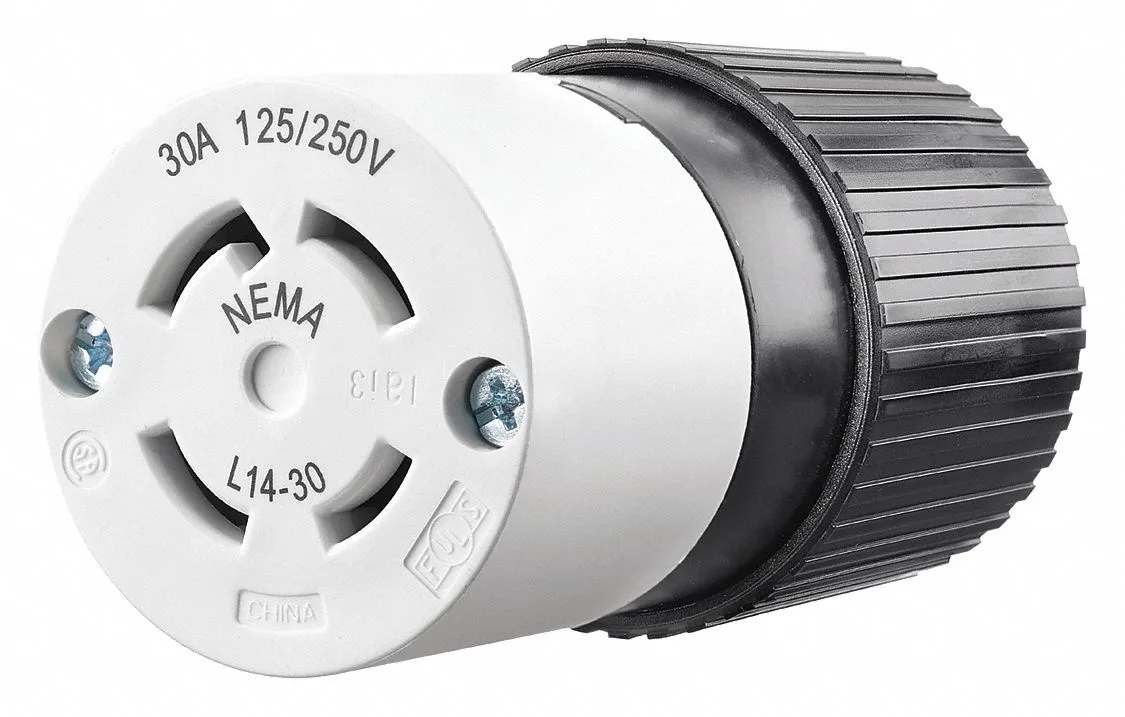 Bryant Bryant 71430NC Locking Connector L14-30R 30 A 125/250V AC Three Phase 3 Pole — product photo