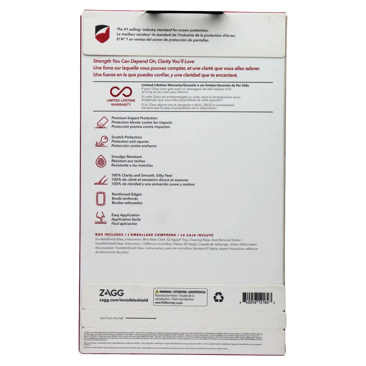 ZAGG ZAGG InvisibleShield Glass Screen Protector for LG K41S — product photo