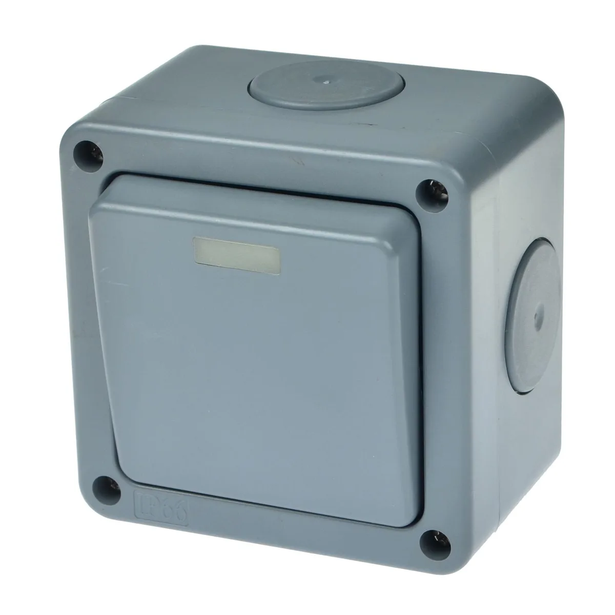 GREENCYCLE GREENCYCLE 1 Gang 2 Way Switch IP66 10A 125VAC 60Hz Grey — product photo