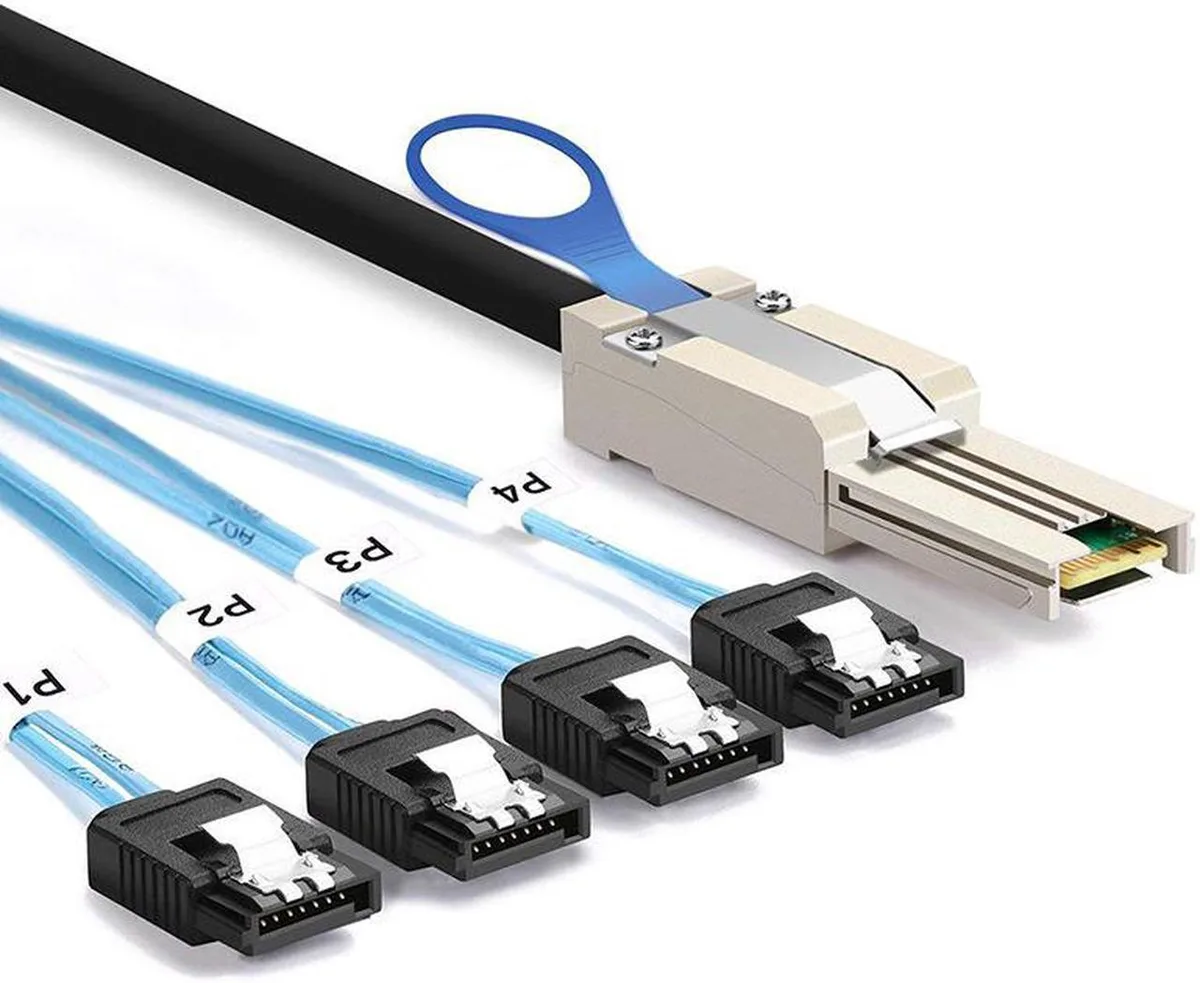 Vszerda Vszerda Mini SAS SFF-8088 to 4 SATA cable 1.0M — product photo
