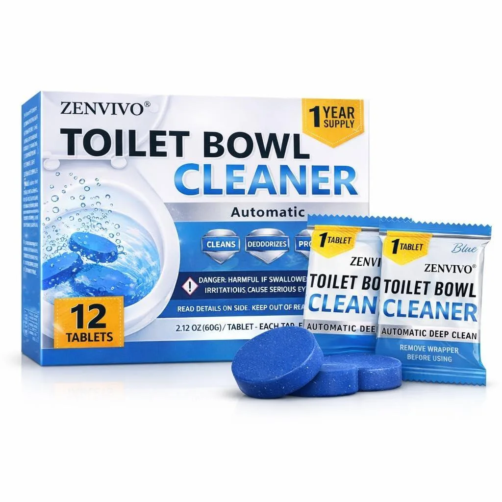  Metra Automatic Toilet Bowl Cleaner Tablets Blue Gel Septic-Safe Fresh Scent — product photo