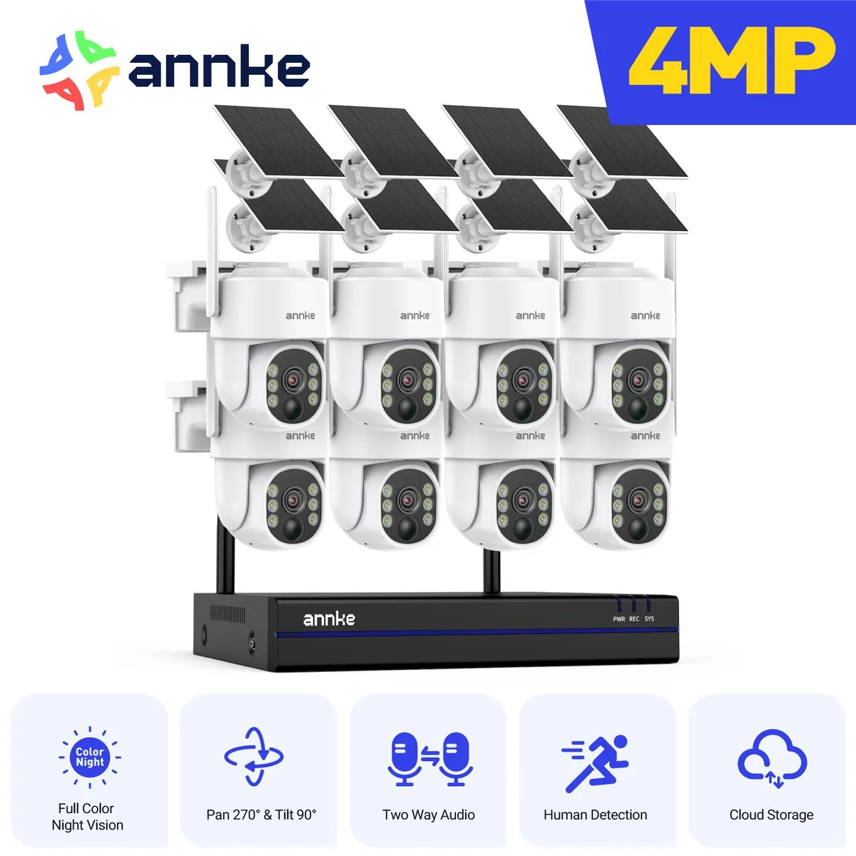 Annke Annke 4MP 16CH 8Cam Wireless NVR Kit 2.4/5.8G 0TB — product photo