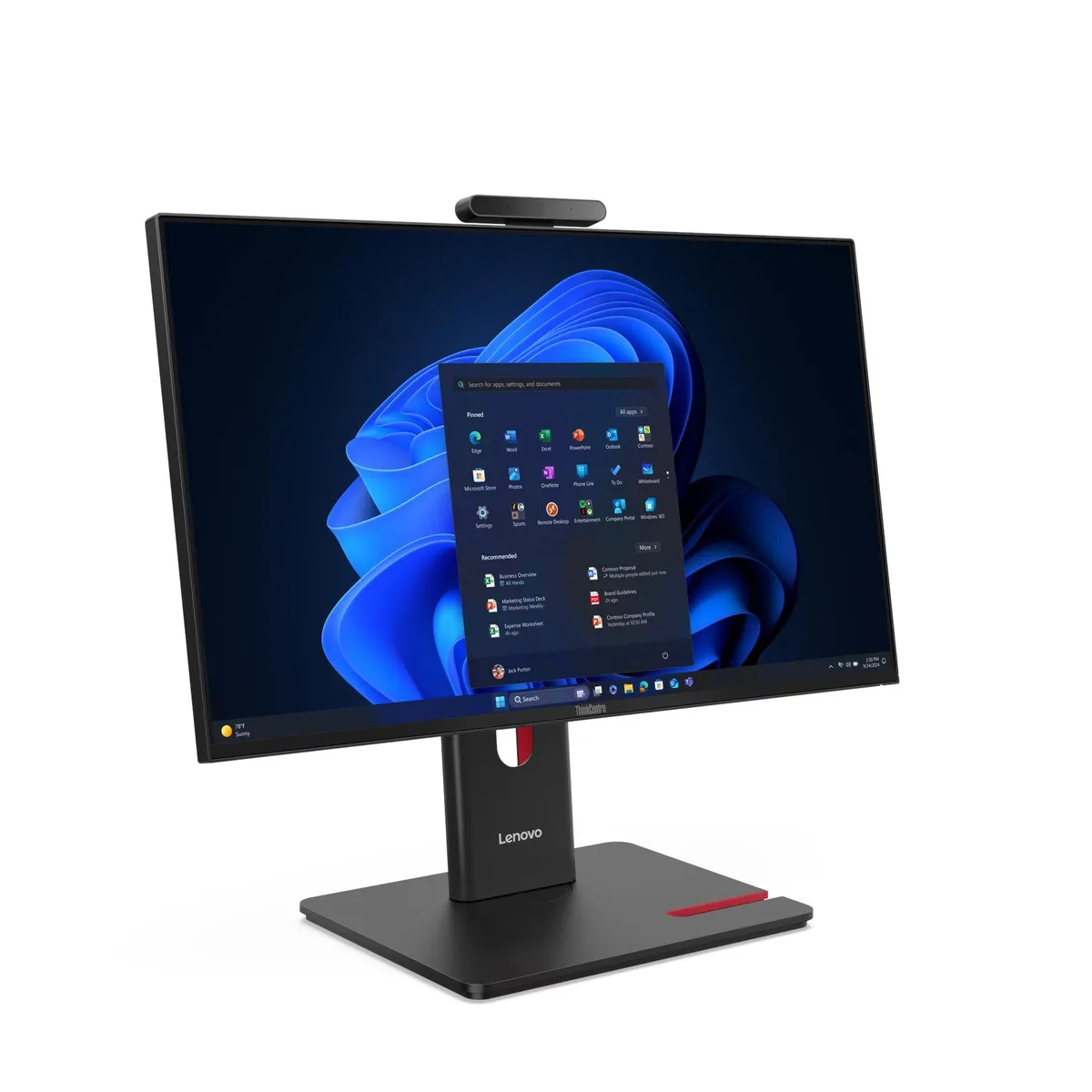 Lenovo Lenovo ThinkCentre M70A G6 23.8" AIO Ultra 5 245T 16GB DDR5 512GB SSD Black — product photo