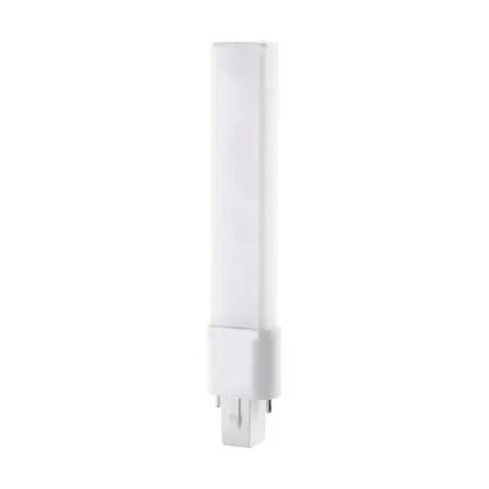 Satco S18400 4.5W LED PL lamp G23 base transparent finish
