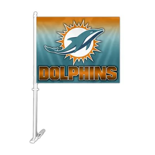 Fremont Die Consumer Products, Inc. Fremont Die Consumer Products, Inc. 99737 NFL Miami Dolphins Car Flag Collectible — product photo