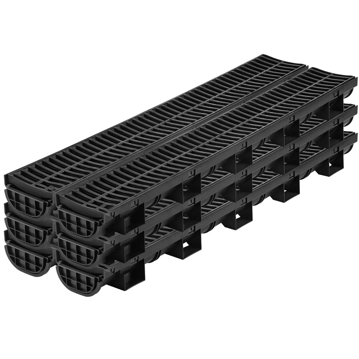 VEVOR VEVOR PSG100 Trench Drain System 6 Pack 39.4"L — product photo
