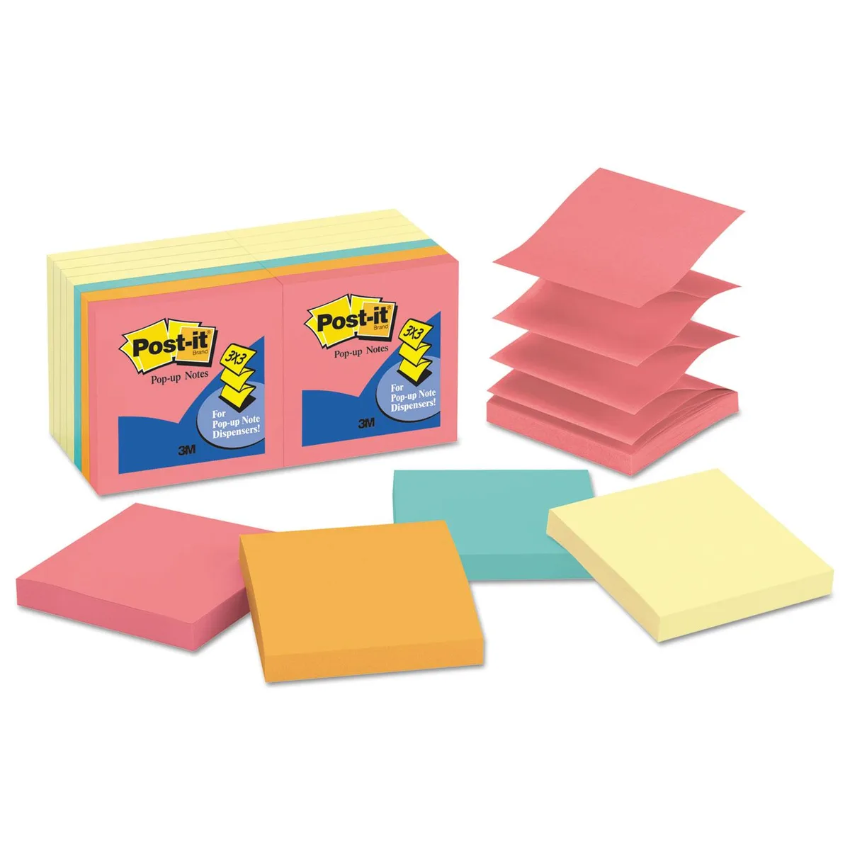 3M 3M R33014YWM Pop-Up Note Pad Refills 100-Sheet — product photo