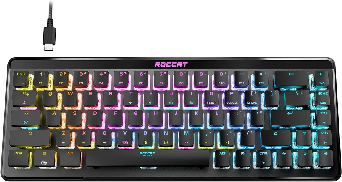 ROCCAT ROCCAT Vulcan II Mini Air 65% Optical Mechanical Gaming Keyboard Black — product photo