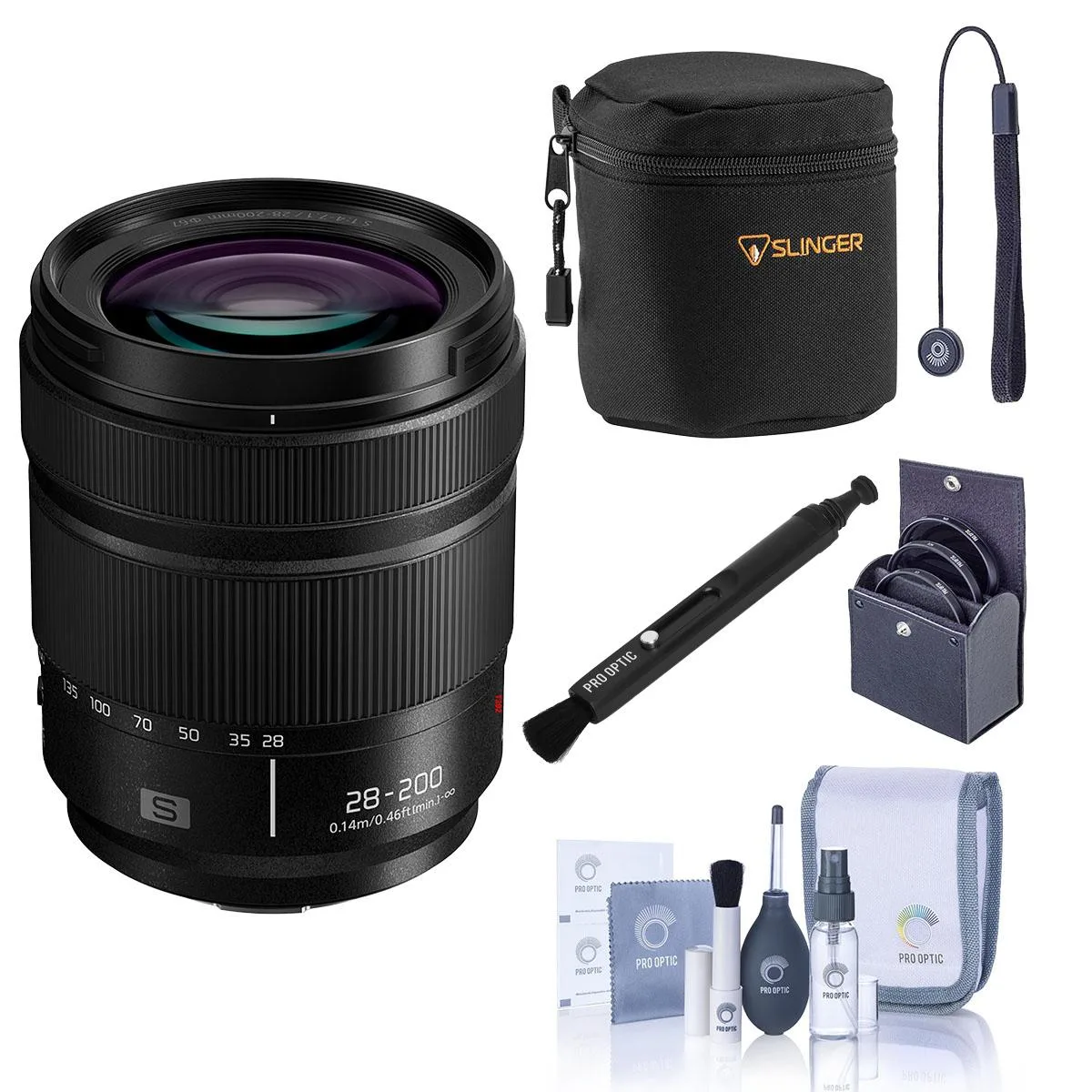 Panasonic Panasonic LUMIX S 28-200mm f/4-7.1 Macro O.I.S. Lens Bundle — product photo