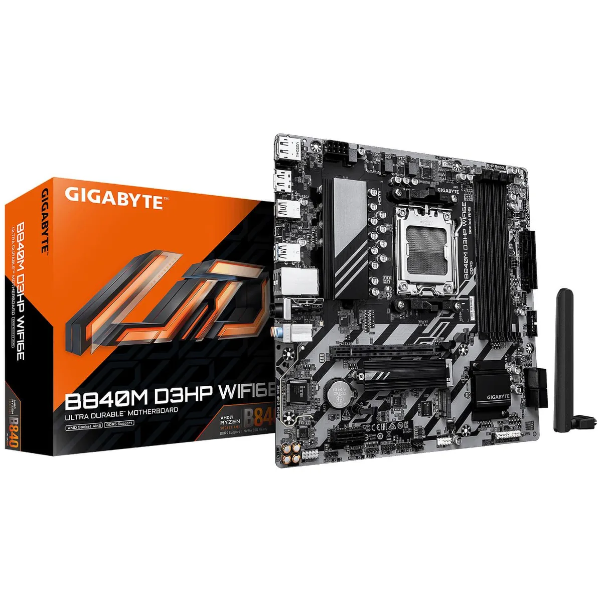 GIGABYTE GIGABYTE B840M D3HP WIFI6E AM5 Micro-ATX AMD motherboard DDR5 — product photo
