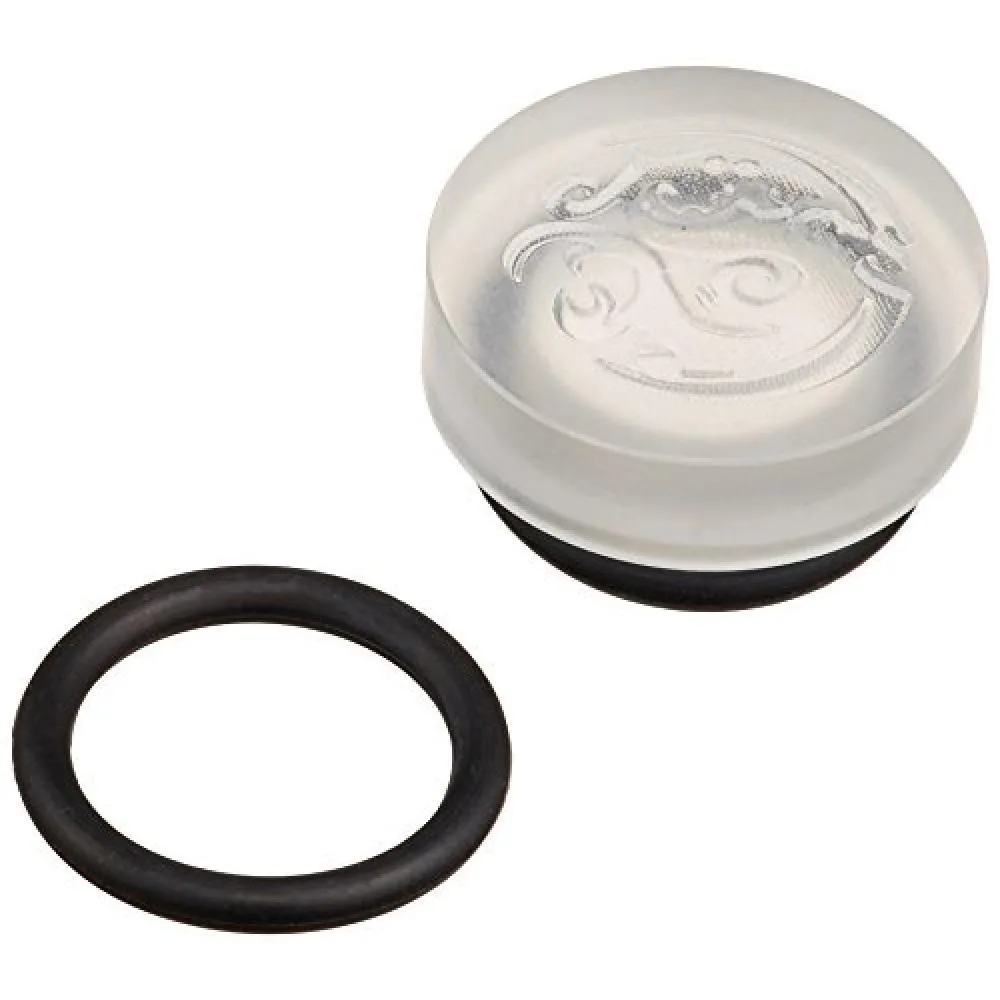 Bitspower Bitspower G1/4 Crystal Stop Fitting II Clear/Black — product photo