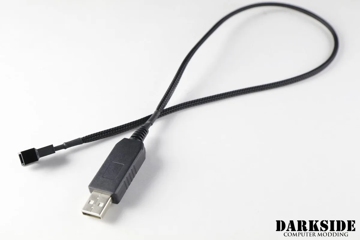 Darkside Darkside USB to 12V Fan Adapter Cable 50cm Black DS-1043 — product photo