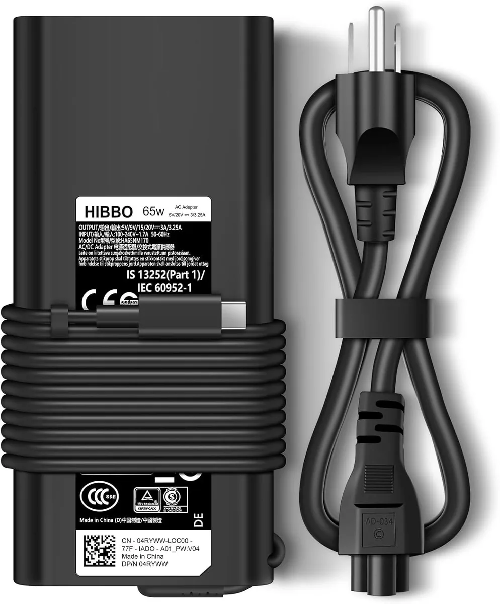 Blueskysea Blueskysea 65W 45W USB-C AC Adapter for HP Elitebook X360 Spectre X360 EnvyX360 Chromebook X360 Replacement — product photo