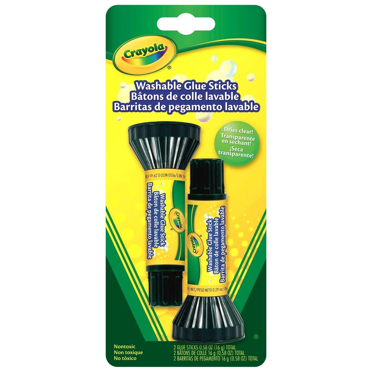  Crayola 56-1129 Glue Stick Set 2 Count .29oz Blue Washable — product photo