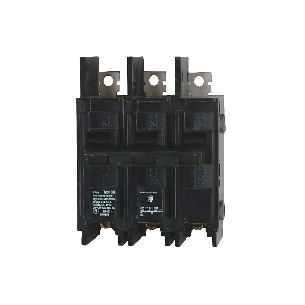 SIEMENS SIEMENS BQ3B060 Miniature Circuit Breaker 60A 3 Pole 240V AC — product photo