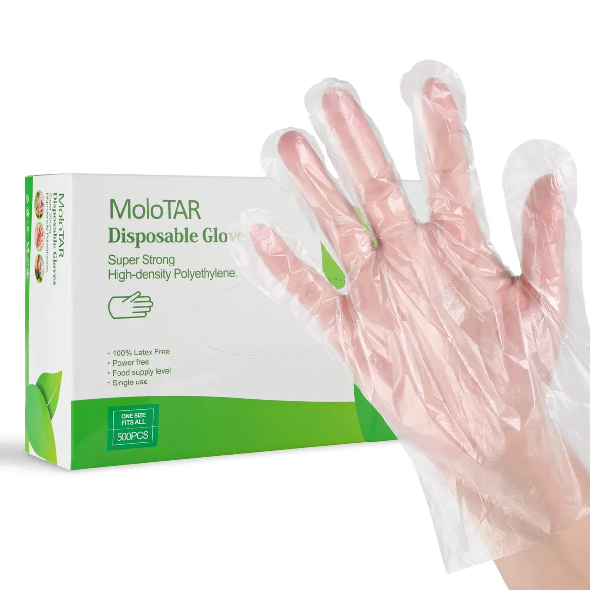  Vibe Disposable Gloves 500 PCS 11.2x9.8 in — product photo