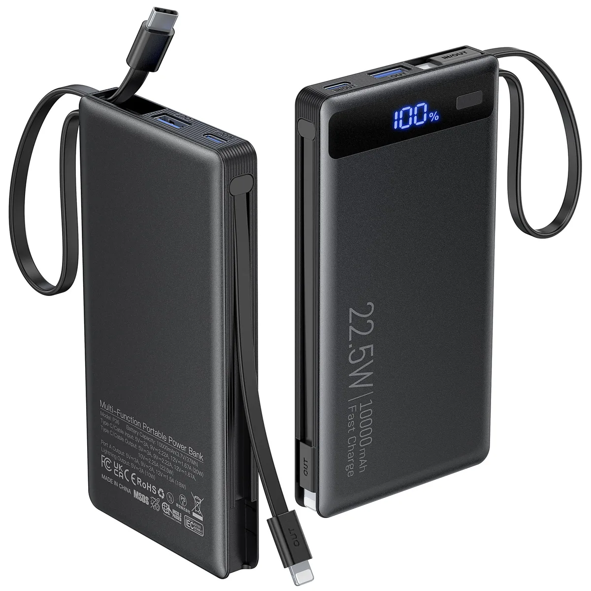  Teminice P36 10000mAh 22.5W power bank 1 Pack — product photo